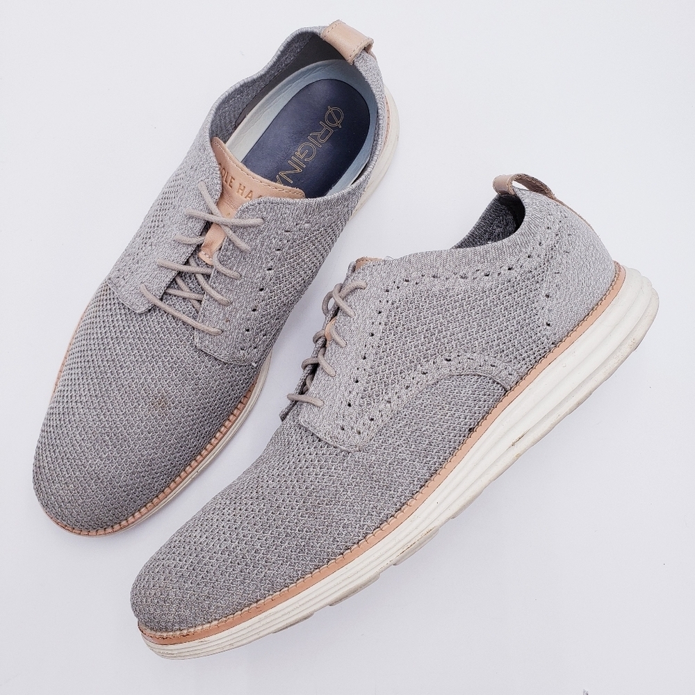 Cole Haan Original Grand Stitchlite Plain Oxford Gray Rock Ridge Size 12